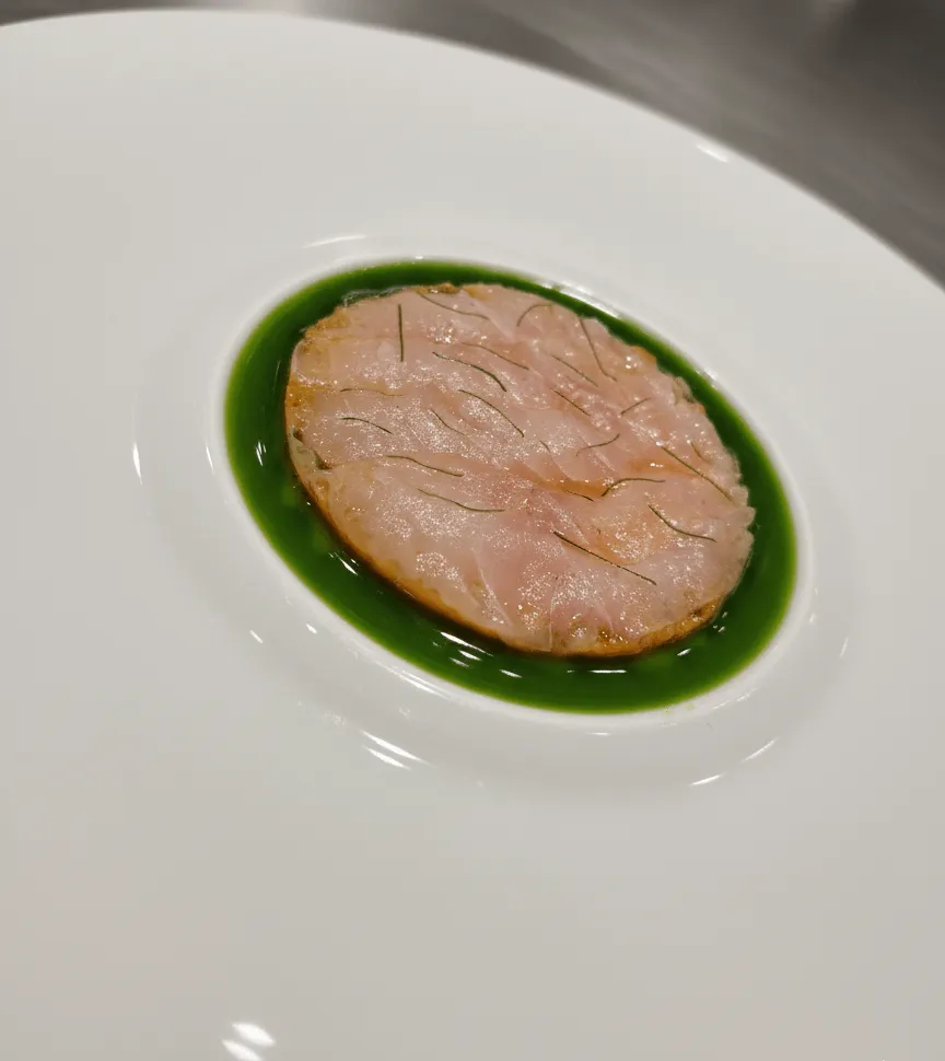 Fine dining alfonsino fish dish