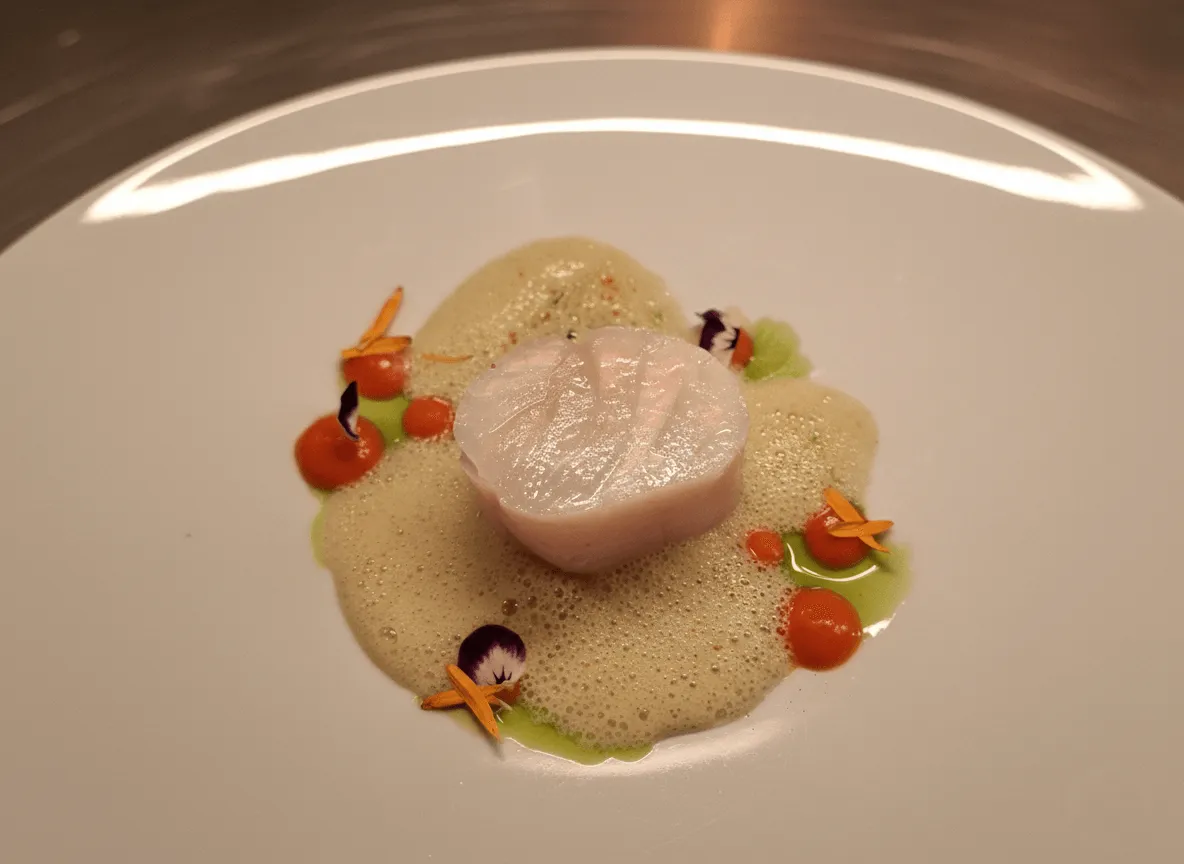 Cod fillet with black butter